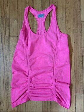 Athleta Speed Light Ruched Racerback Tank Top - Bright Pink